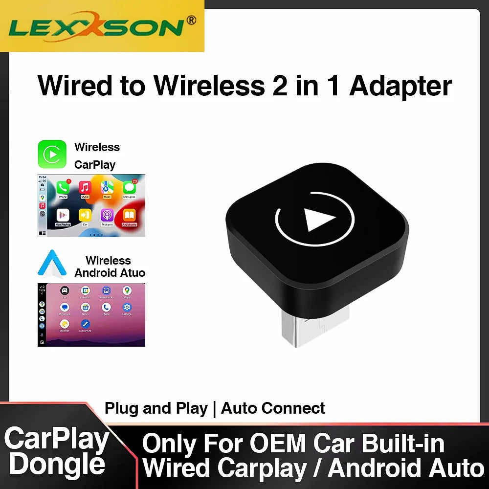 2in1 Wireless CarPlay Dongle
