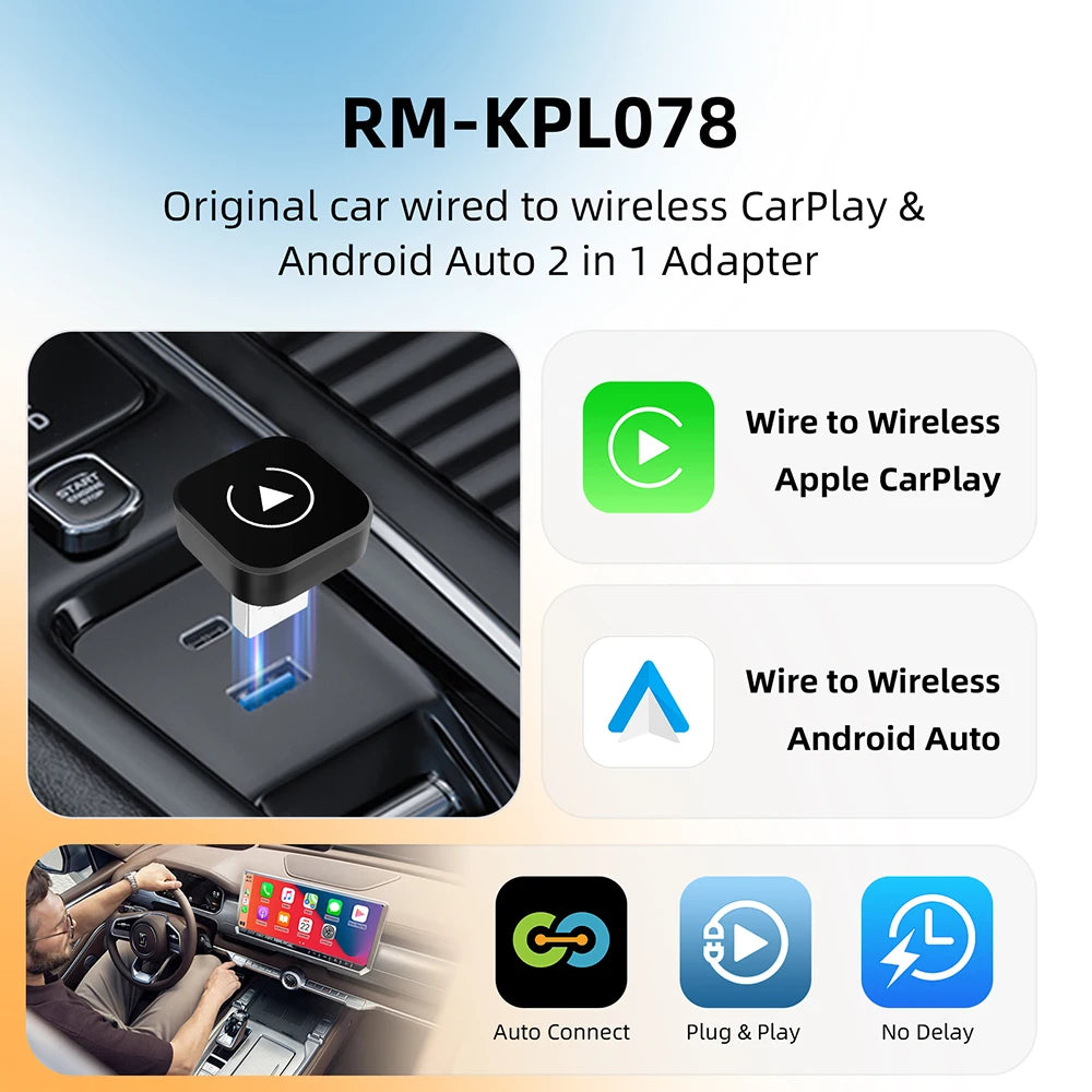 2in1 Wireless CarPlay Dongle